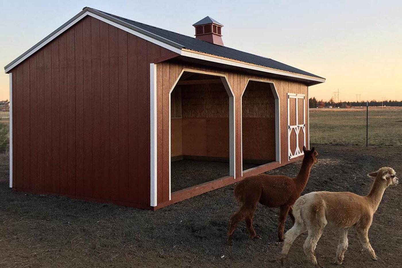 Single-Slope-Livestock Shed in Utah